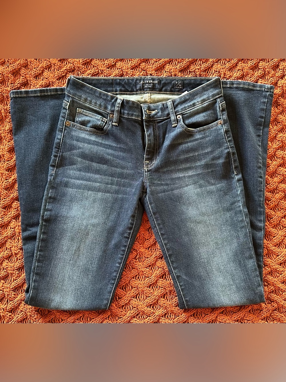 Lucky Brand Women's Skinny Jeans - Dark Blue Wash
